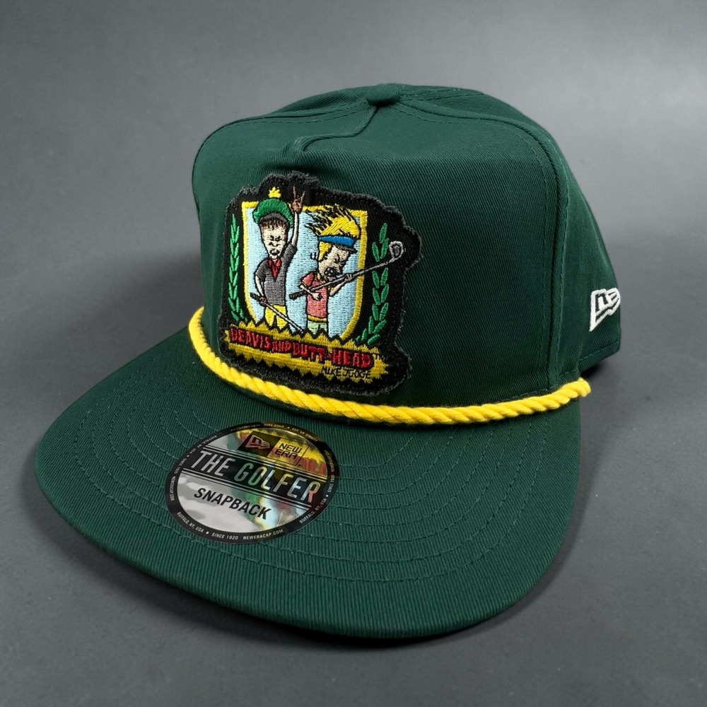 Beavis and Butt-Head Golfer Hat New Era Green Rope Adjustable Snapback Cap NEW
